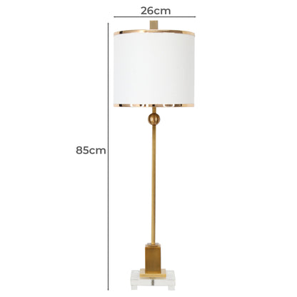 Harriet Table Lamp - 85cm at online8 furniture store Auckland