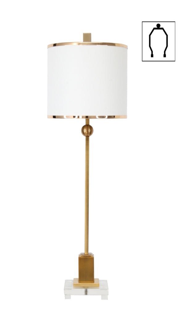 Harriet Table Lamp - 85cm at online8 furniture store Auckland
