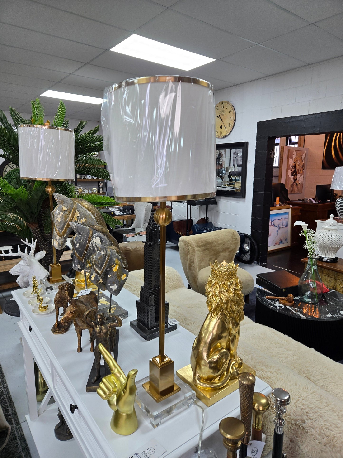 Harriet Table Lamp - 85cm at online8 furniture store Auckland