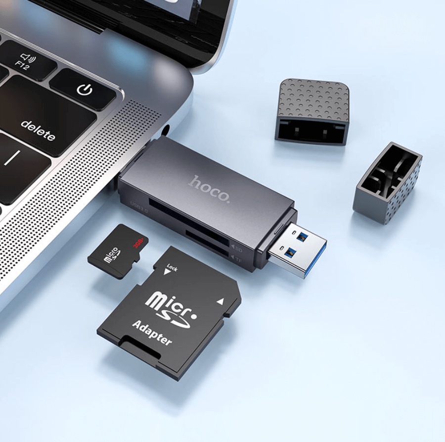 HB45 2-in-1 USB 3.0 Card Reader NZ – Dual USB-A & Type-C
