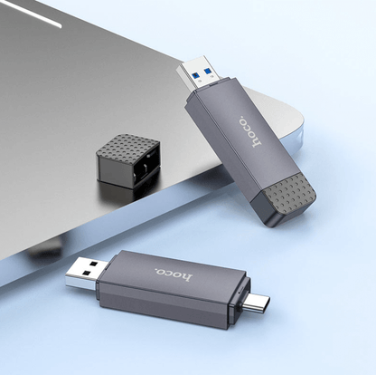 HB45 2-in-1 USB 3.0 Card Reader NZ – Dual USB-A & Type-C