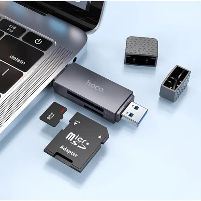 HB45 2-in-1 USB 3.0 Card Reader NZ – Dual USB-A & Type-C