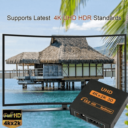 HDMI Splitter 1x2 4K 30Hz 1 In 2 Out HDMI 1.4b