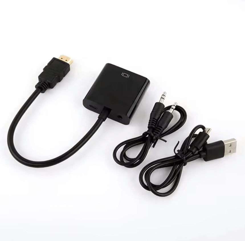 HDMI to VGA Converter Adapter with Audio & USB