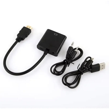 HDMI to VGA Converter Adapter with Audio & USB