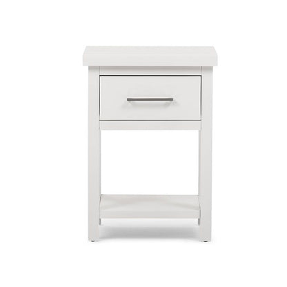 Helen Bedside Table White at online8 furniture store Auckland