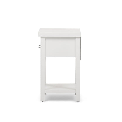Helen Bedside Table White at online8 furniture store Auckland