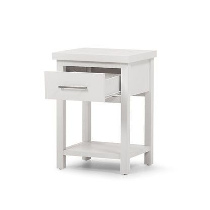 Helen Bedside Table White at online8 furniture store Auckland