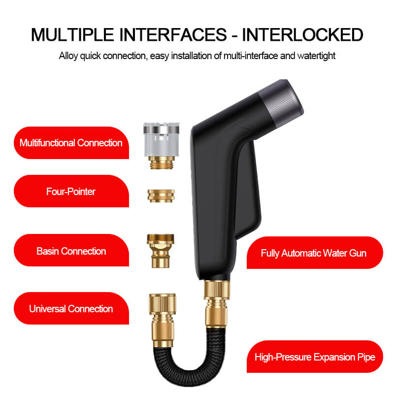 High Pressure Water Blaster Up To 30m Pipes: 4 Spay Modes