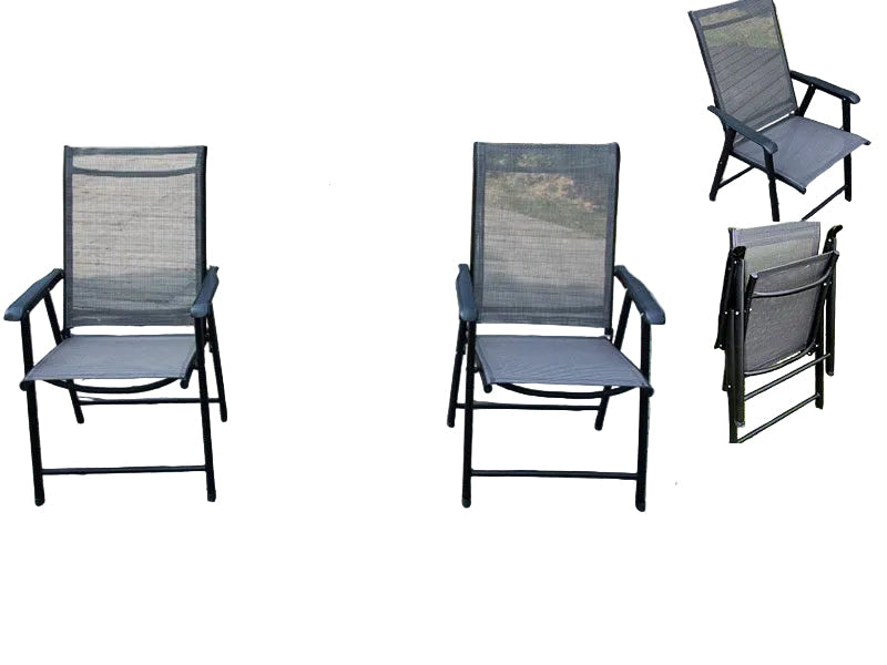 2Pcs Foldable Outdoor Chairs