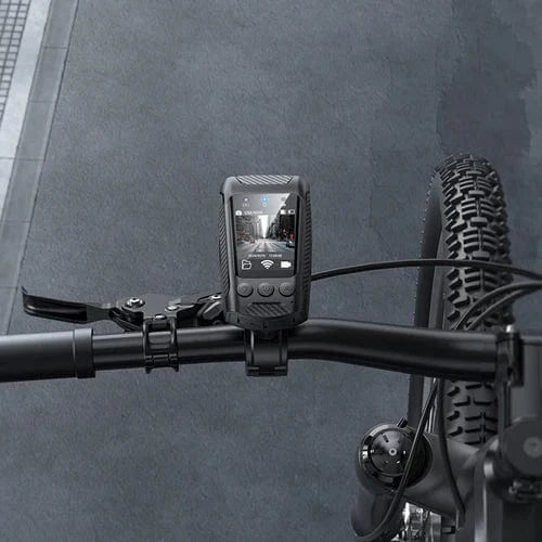Hoco Bike Phone Holder Dash Cam for Bike & Motorbike w/ 4K 2160P/60FPS, 12MP Anti Shake Camera