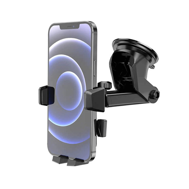 Hoco CA83 Car Phone Holder 4.5–7 Inch | Strong Clamp Dashboard & Windshield Mount