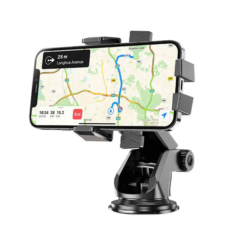 Hoco CA83 Car Phone Holder 4.5–7 Inch | Strong Clamp Dashboard & Windshield Mount