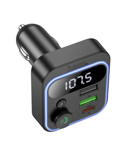 Hoco 38W FM Car Kit with PD+QC, RGB Light (E85) | Bluetooth 5.4 Car Charger