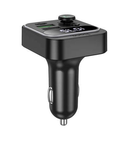 Hoco 38W FM Car Kit with PD+QC, RGB Light (E85) | Bluetooth 5.4 Car Charger