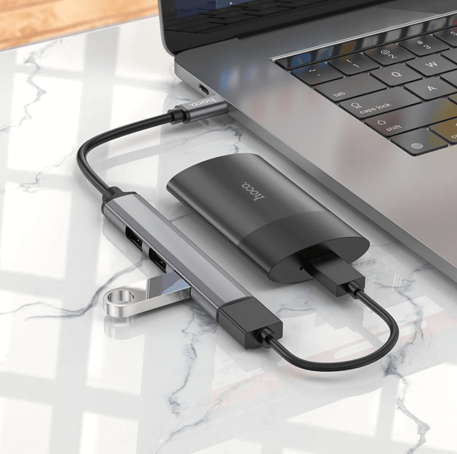 Hoco HB26 4 in 1 Type C to USB Hub NZ
