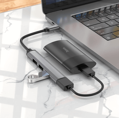 Hoco HB26 4 in 1 Type C to USB Hub NZ