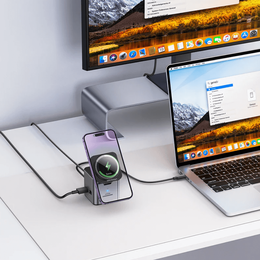 Hoco PD 100W 9 in 1 USB-C Multi Function Docking Station NZ – HB49