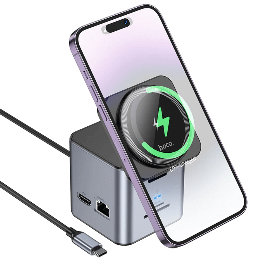 Hoco PD 100W 9 in 1 USB-C Multi Function Docking Station NZ – HB49