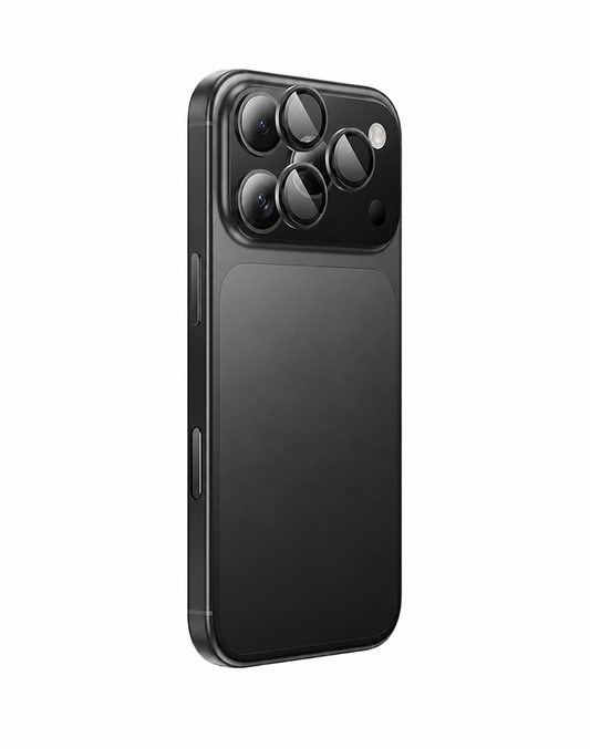 Hoco iPhone 17 Pro Max Ultra HD Camera CSG Anti Glare Lens Protector with Metallic Ring (V14)