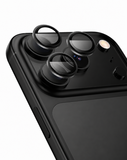 Hoco iPhone 17 Pro Max Ultra HD Camera CSG Anti Glare Lens Protector with Metallic Ring (V14)