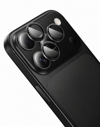 Hoco iPhone 17 Pro Max Ultra HD Camera CSG Anti Glare Lens Protector with Metallic Ring (V14)