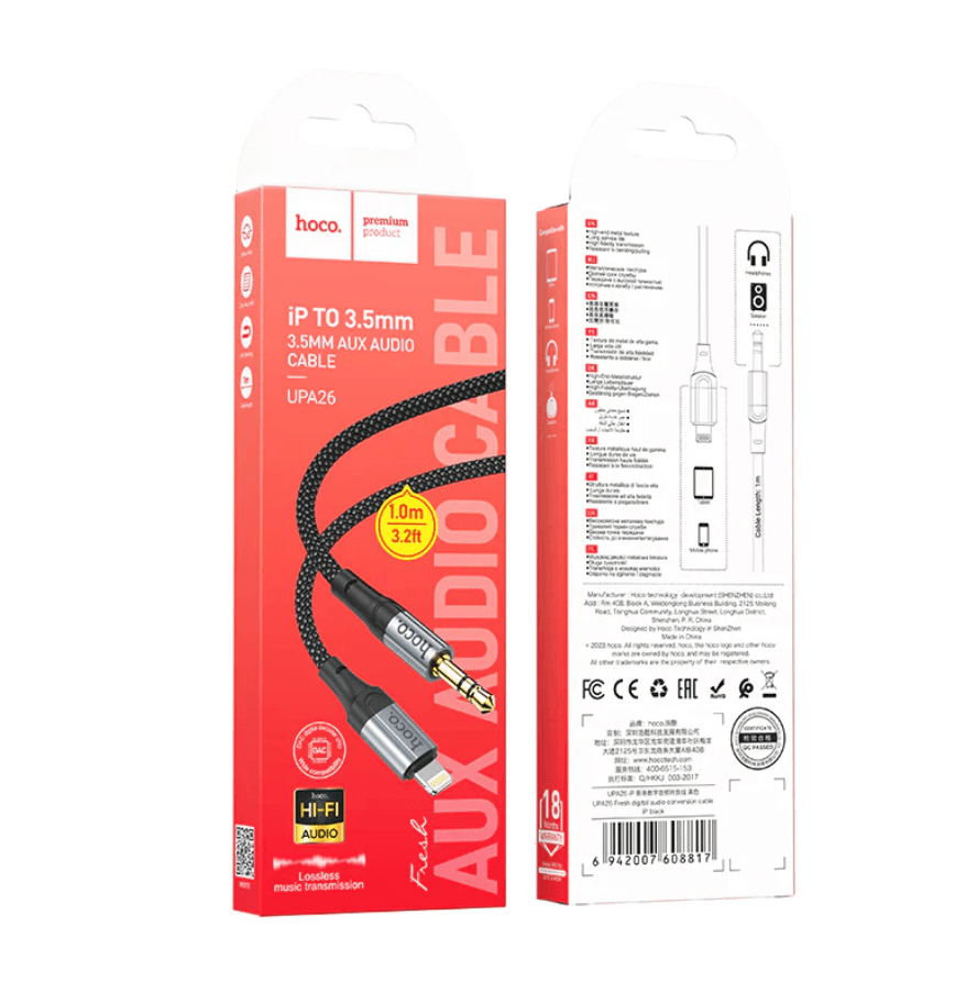 Hoco Lightning to 3.5mm Aux Cable UPA26