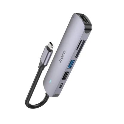 Hoco PD 100W USB-C Multi Function 6 in 1 Adapter Hub (HB28)