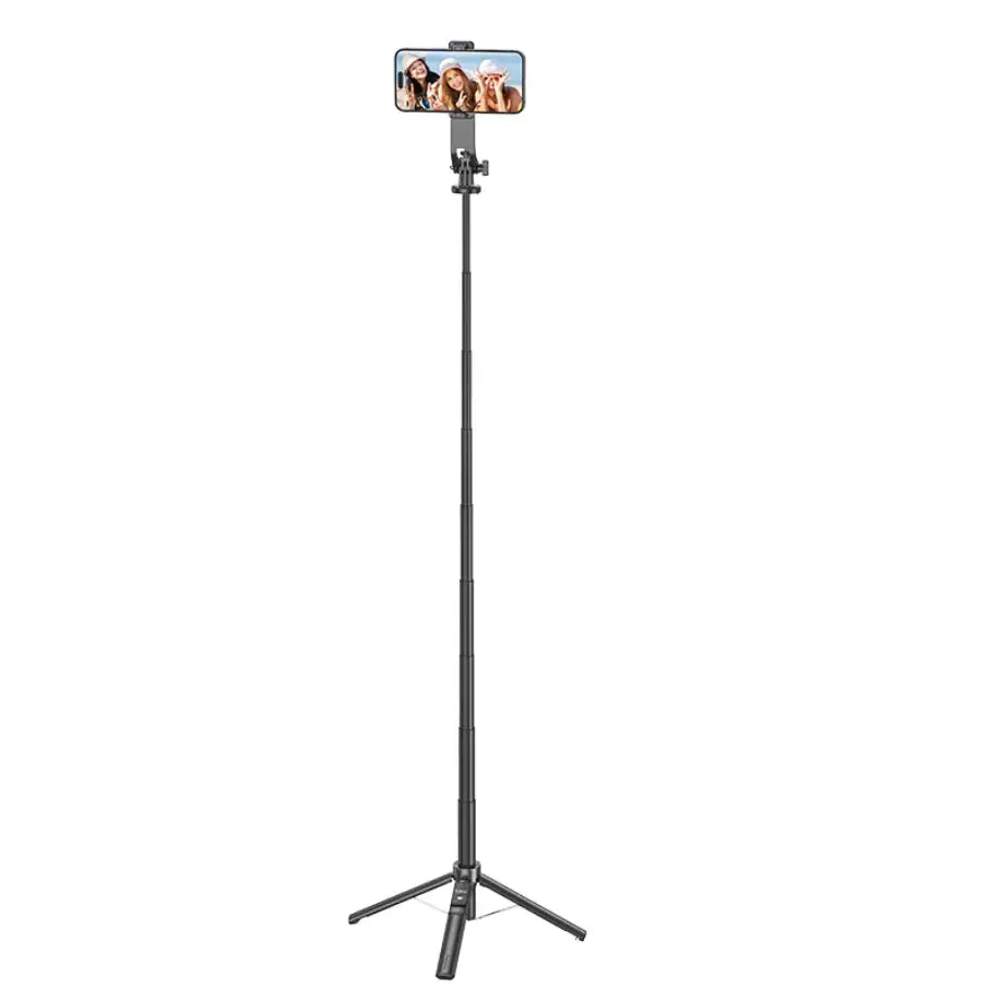 Hoco Premium 2 in 1 Selfie Stick With 1.37m QuadPod (K21)
