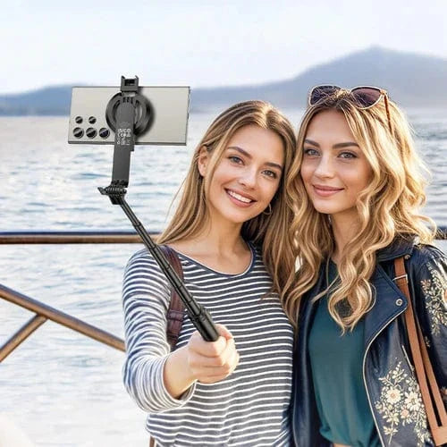 Hoco Selfie Stick Premium Bluetooth Selfie Stick w/ 1.5m Tripod, V5.2 Remote, Magnetic Phone Holder