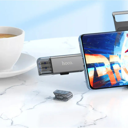 Hoco USB 3.0 Memory Card Reader USB-A USB-C Dual Plug (HB39)