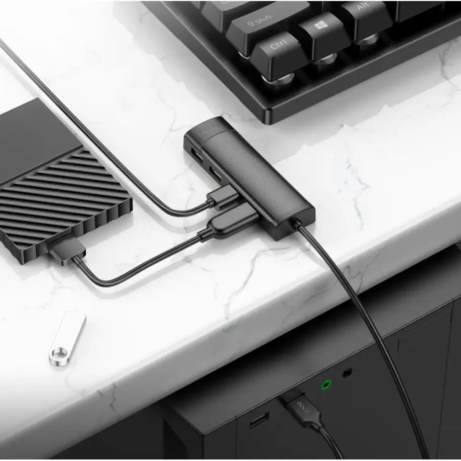 Hoco USB-C to USB-A 4 in 1 USB Expansion Hub 5Gbps (HB41)