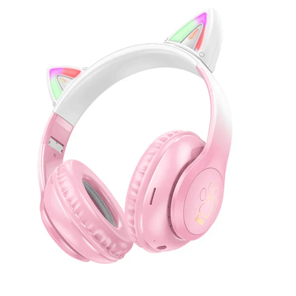 Hoco W42 Pink LED Wireless Bluetooth Headphone NZ