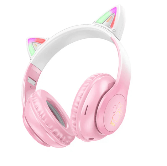 Hoco W42 Pink LED Wireless Bluetooth Headphone NZ