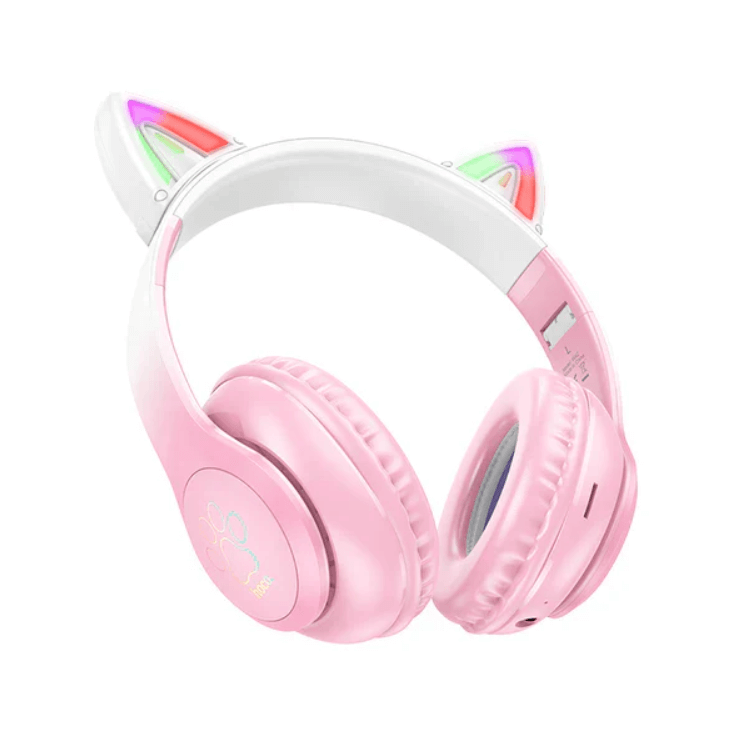 Hoco W42 Pink LED Wireless Bluetooth Headphone NZ