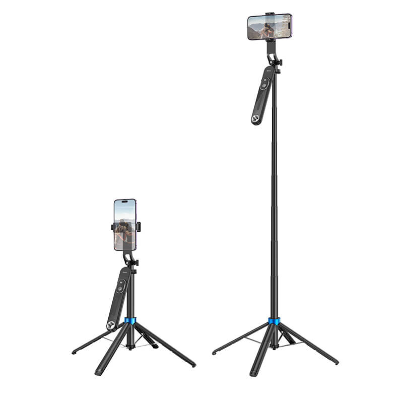Hoco 2-in-1 Selfie Stick Tripod with Max Height 1.75m & Bluetooth Remote K22