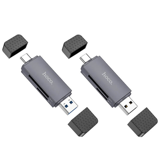 Hoco USB-C & USB-A 3.0 High Speed Card Reader for SD & TF Card HB45
