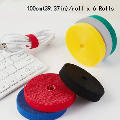 Hook & Loop Cable Tape - (Pack of 6 / 1m each)