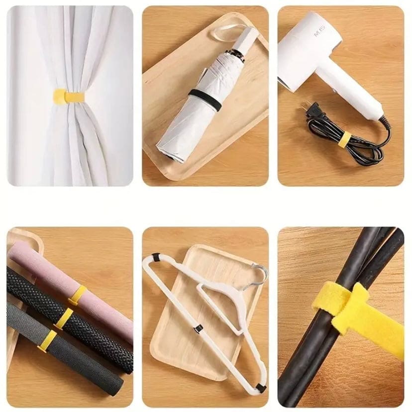 Hook & Loop Cable Tape - (Pack of 6 / 1m each)