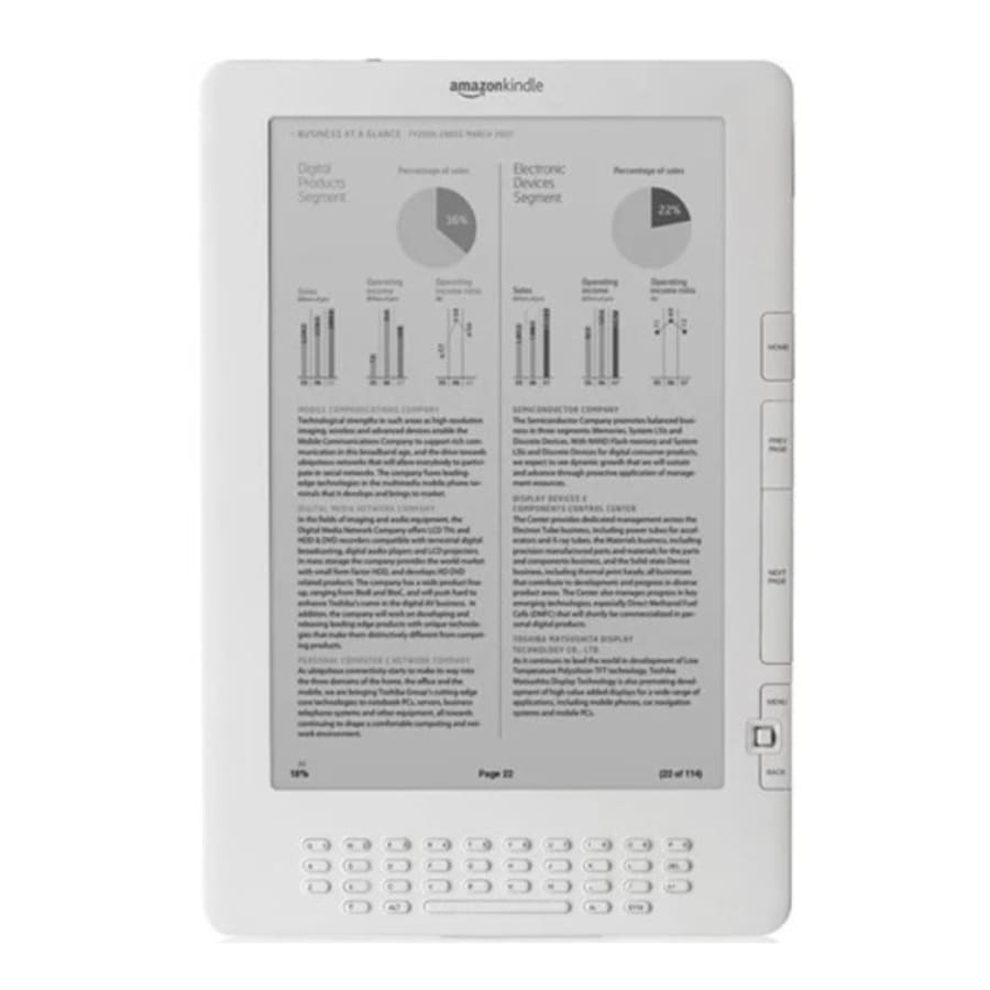 Hydrogel Screen Protector for Kindle DX