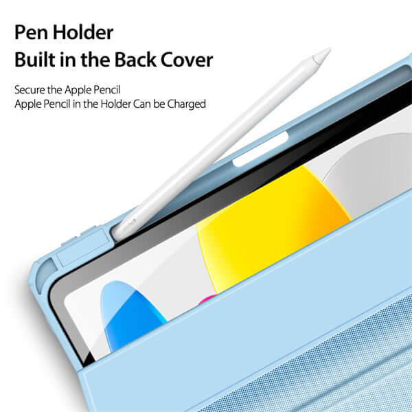 iPad 10th 10.9" 2022 / A16 2025 Flip Stand Protective Case With Pencil Holder
