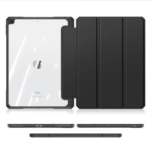 iPad 10.2 7th 8th 9th Gen Flip Stand Protective Case With Pencil Slot