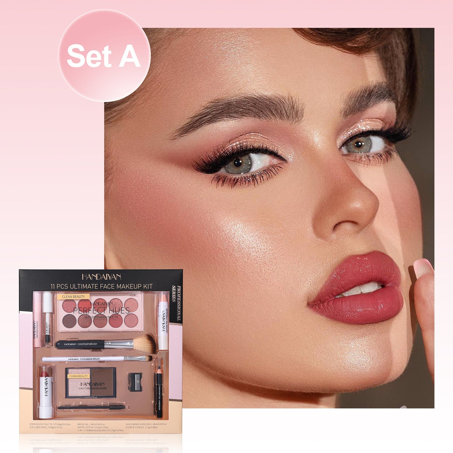 Face Makeup Beauty Set A - 11 Items