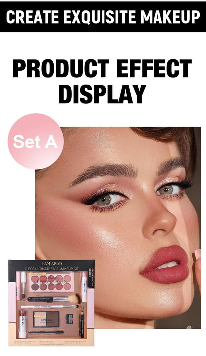 Face Makeup Beauty Set A - 11 Items