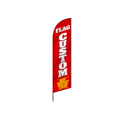 CUSTOM MADE 3.4m Drill/SET Commercial Feather Banner Flag