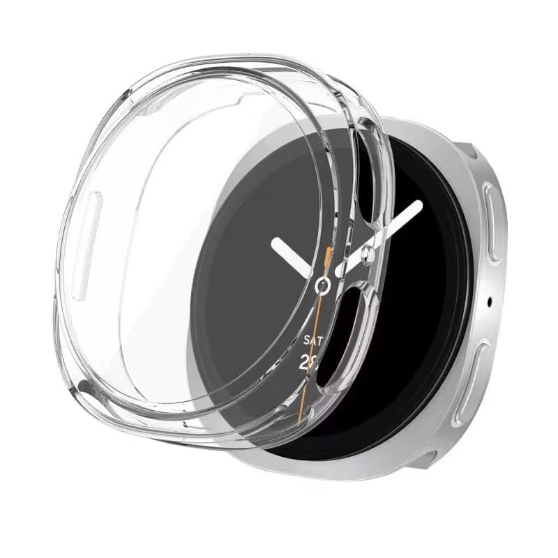Silicone case with Screen Protector for Samsung galaxy watch 9 (40mm) (Clear)