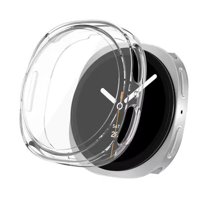 Silicone case with Screen Protector for Samsung galaxy watch 9 (40mm) (Clear)