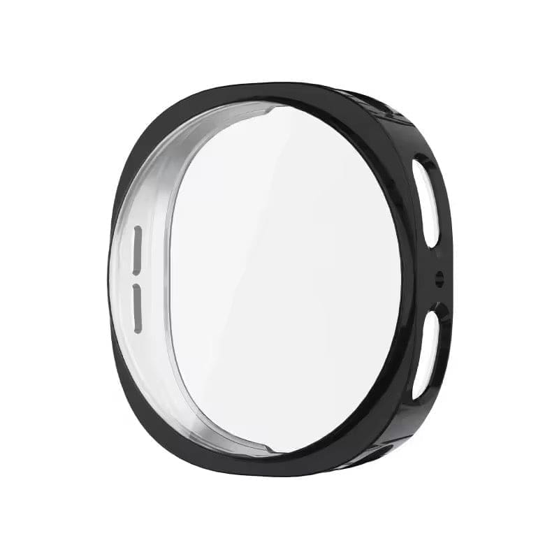 Silicone case with Screen Protector for Samsung galaxy watch 9 (40mm) (Black)