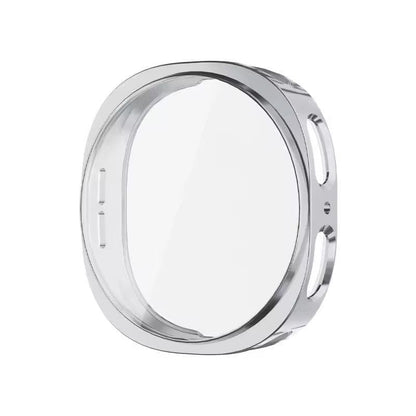 Silicone case with Screen Protector for Samsung galaxy watch 9 (40mm) (Silver)
