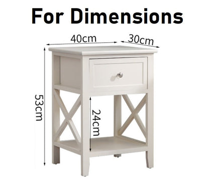 Bedside Table with Drawers Brand New